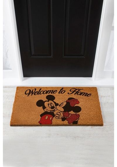 Mickey Mouse Welcome To Home Koko Kapı Önü Paspası Tek Renk