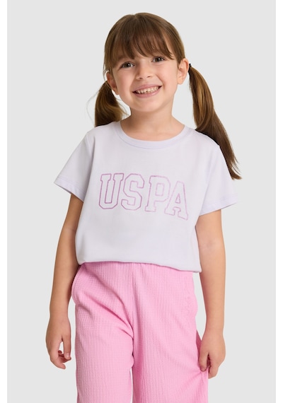 U.s. Polo Assn. Kız Çocuk Lila Tişört Basic 50325631-vr034