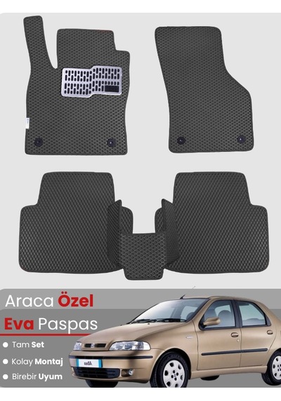 Fiat Albea 2002-2005 Uyumlu Eva Paspas Tam Set Araca Özel,su Geçirmez,kolay Montaj 825