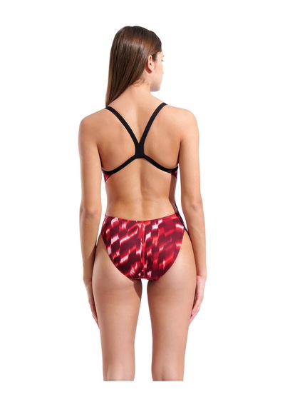 Arena Wave Swimsuit Challenge Back Kadın Yüzücü Mayo Çok Renkli