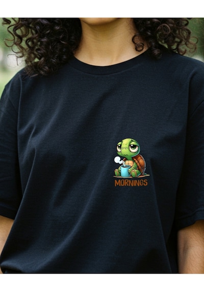Supra Tasarımlı Baskılı T-shirt Siyah