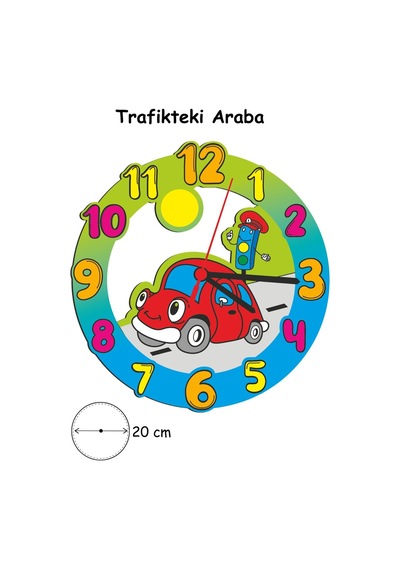 Ahşap Saat Boyama Boyama Etkinlik Seti
