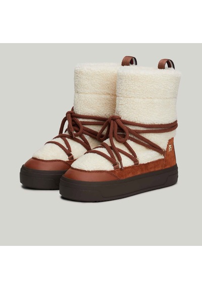Tommy Hilfiger Lace-up Faux Shearling Kadın Kahverengi Bot Düz Fw0fw08252 Kahverengi Tommy Hilfiger Lace-up Faux Shearling Kadın Kahverengi Bot Düz Fw0fw08252 Kahverengi