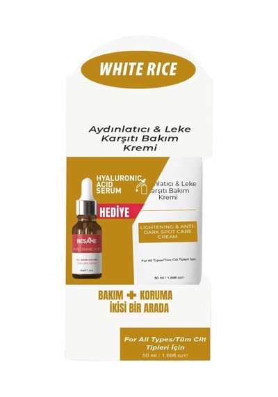 Rice Aydınlatıcı & Leke Karşıtı Bakım Kremi Bakım Ve Koruma İkisi Bir Arada Özel Paket