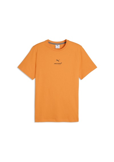 Puma Mclaren Small Logo Erkek Turuncu Günlük Stil T-shirt 63744803