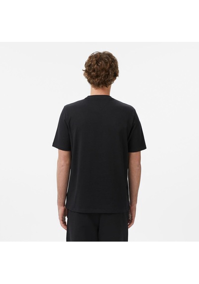 Tommy Hilfiger Erkek Normal Kesim Baskılı Pamuklu Kısa Kollu Siyah T-shirt-15051