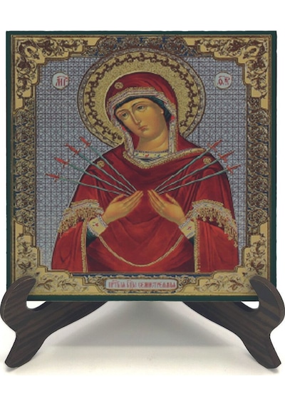 Meryem Görseli Baskılı Mdf Masaüstlük 10x10 712