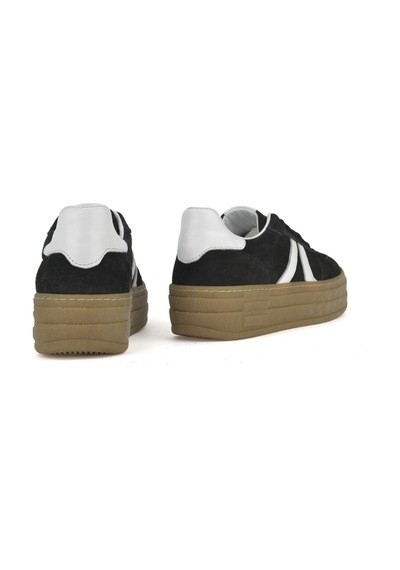 Ziya, Kadın Hakiki Deri Sneaker 1431000z6640 Siyah Siyah