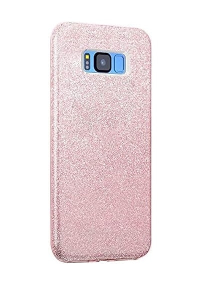 Galaxy S8 Plus Kılıf Sparkle Shiny Rose 50 x 22