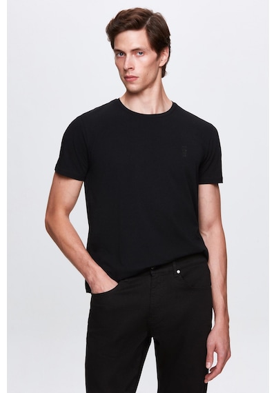 D's Damat Slim Fit Siyah Düz D's Damat Logo Baskılı Strech Pamuklu T-shirt 2ec148551753m Siyah D's Damat Slim Fit Siyah Düz D's Damat Logo Baskılı Strech Pamuklu T-shirt 2ec148551753m Siyah
