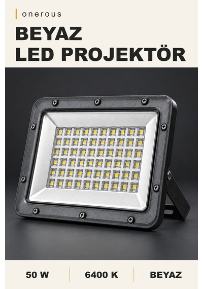 Onerous 50w 6400k Beyaz Led Projektör