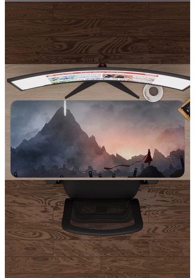 Journey Kaymaz Dikişli Kauçuk Oyuncu Mousepad V5 - 90x40 Xxl Gaming Mouse Pad Fare Altlığı