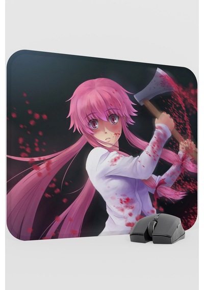 Mirai Nikki Anime V2 - 48x40 Xl Gaming Kauçuk Kaymaz Taban Mouse Pad Fare Altlığı