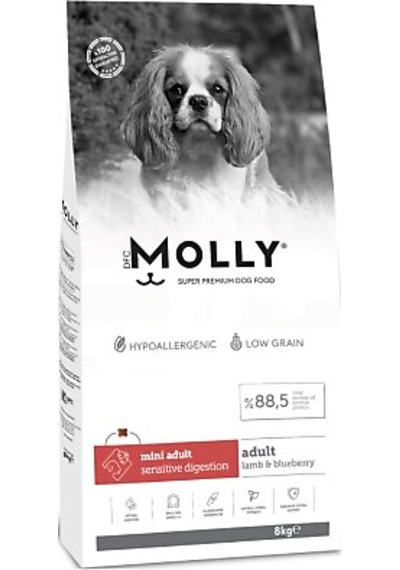 Molly Mini Irk Kuzu Etli Yetişkin Köpek Maması 8 KG