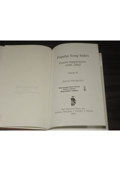 Popular Song Index - Fourth Supplement 1988 - 2002 Vol.2- Cilt