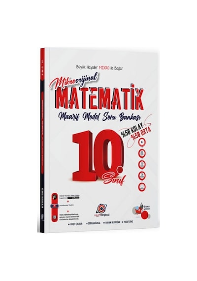 Orijinal Mikro 10. Sınıf Matematik Maarif Model Soru Bankası