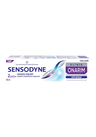 Sensodyne Klinik Onarım Diş Macunu 75 Ml Aktif Beyazlık Hassas Dişler İçin 2'li Ekonomik Paket Tarı