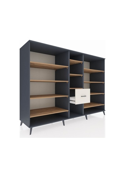 Kronos Dolap 11 Raflı 3 Çekmeceli 220x59x163 Antrasit-çam/aytaşı Antrasit-çam/aytaşı Kronos Dolap 11 Raflı 3 Çekmeceli 220x59x163 Antrasit-çam/aytaşı Antrasit-çam/aytaşı
