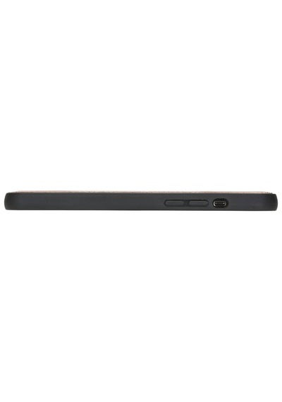 Apple Uyumlu iPhone  12 Pro Max Deri Arka Kapak Rst2ef Taba