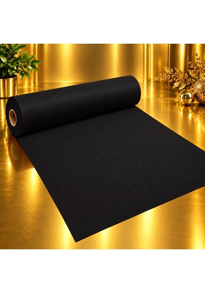 Vıp 15 Metre Siyah Tela Kumaş Siyah Elyaf Kumaş Avm Noel Yılbaşı Süsleme Kumaşı 70 Cm Genişliğinde