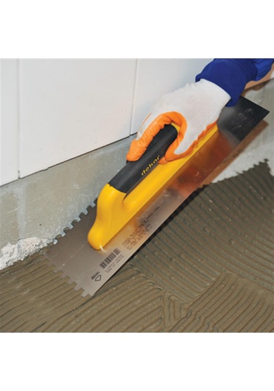Dekor 232 Seramik Malası Kare Dişli Kapalı Plastik Saplı 40 CM