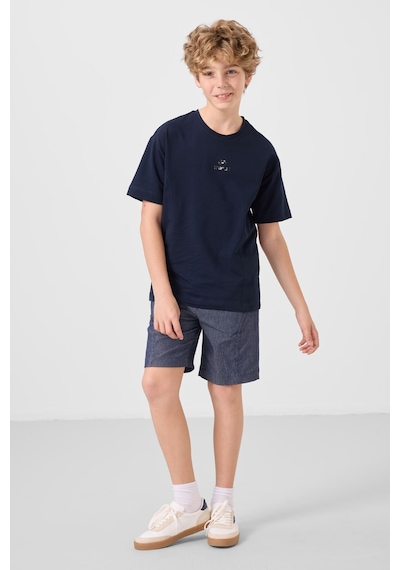 Lacivert-kot Lacivert Pamuklu Oversize Fit Dokuma Hafif Esnek Chino Erkek Çocuk Şort Takım - 11276 Lacivert Lacivert-kot Lacivert Pamuklu Oversize Fit Dokuma Hafif Esnek Chino Erkek Çocuk Şort Takım - 11276 Lacivert