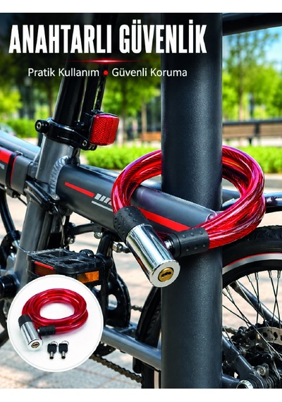 15 Mm Kalın Çelik Halat İle Bisikletiniz İçin Güvenli Koruma Standart