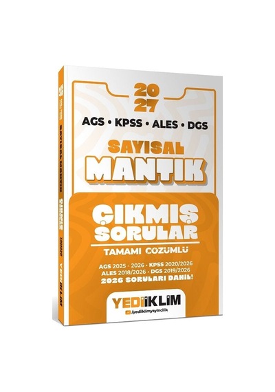 Yediiklim 2027 Kpss Meb-ags Ales Dgs Sayısal Mantık Çıkmış Sorular Çözümlü