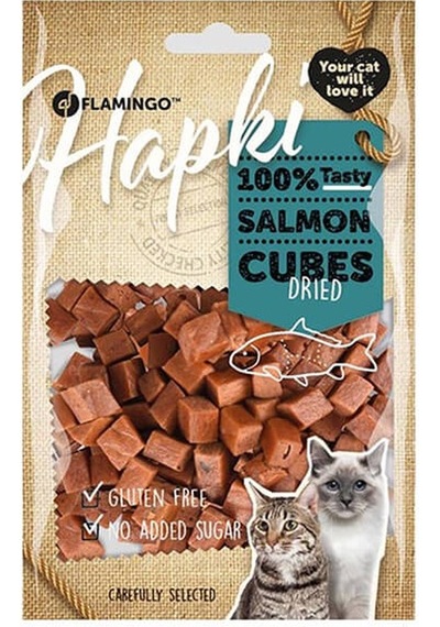 Flamingo Hapki Somonlu Glutensiz Küp Kedi Ödülü 85 G