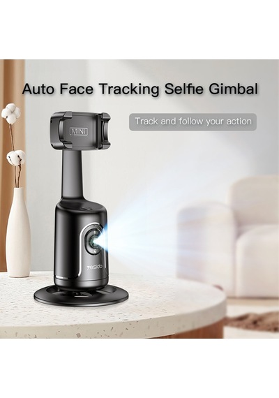 Yesıdo Sf15 Akıllı 360 Derece Gimbal Kamera Telefon Klipsli Yüz Takip Gimbal Sabitleyici