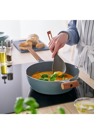 Ikea Knorrhane Derin Pişirme Ve Servis Kaşığı 31 Cm Gri Kahverengi Çok Renkli
