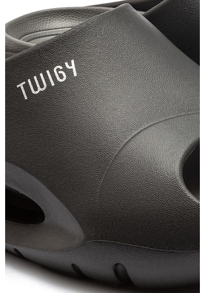 Twigy Sezar Erkek Terlik Siyah-gri 41/45 Gri - Siyah