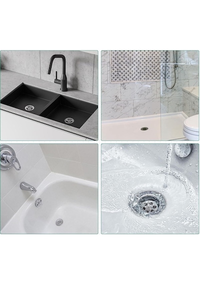 Mainshop 30 Adet Yapışkanlı Tek Kullanımlık Banyo Gider Saç Kıl Tutucu Ve Mutfak Evye Çöp Ayırma Süzgeci