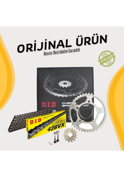 Dıd Honda Cb 125r Zincir Dişli Seti 2018-2020 X-ringli Zincir Çelik Renk