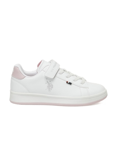 U.s. Polo Assn. Enıya Jr 5fx Beyaz Kız Çocuk Sneaker Beyaz-Pudra