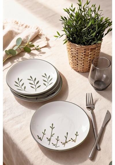 Keramika Verdea Pasta Tabağı 20 Cm 4 Adet 23682-84 Çok Renkli