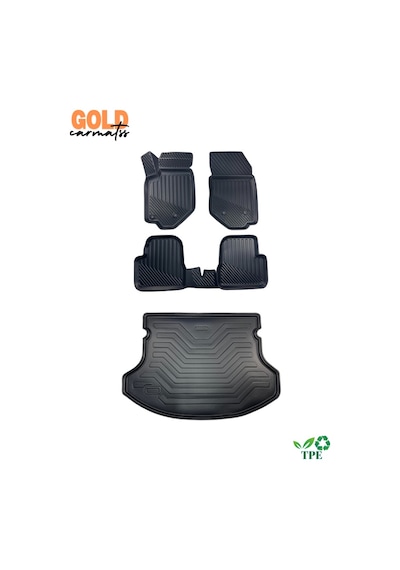 Dacia Sandero 2021+ Birebir Uyumlu 3d Oto Paspas Ve Bagaj Havuzu Set Grax