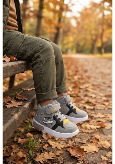 Vicco Pole Gri Anatomik Rahat Sneaker Işıklı Erkek Çocuk Bot 946.p26k.244