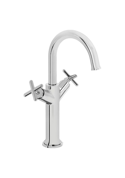 VitrA Origin Classic A42886 Çift Kumandalı Çanak Lavabo Bataryası Krom