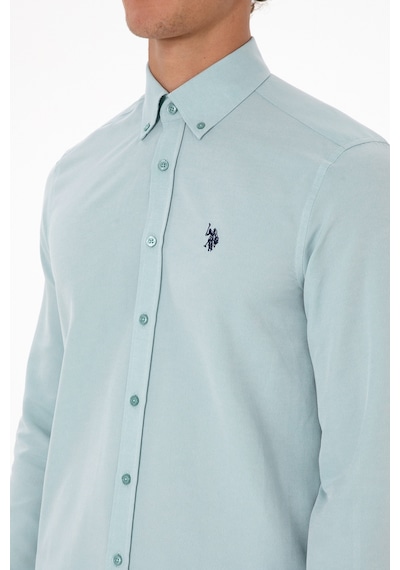 U.s. Polo Assn. Erkek Koyu Mint Gömlek Basic 50316723-vr152 Koyu Mınt