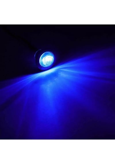 Off Road Kartal Gözü Yuvarlak Mavi Led Lamba 12-24v 5 Adet