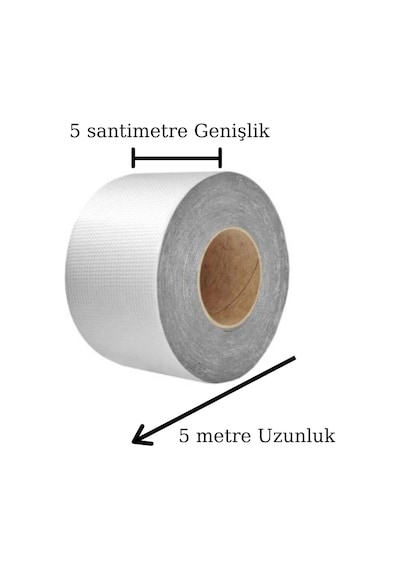 Yüksek Sıcaklık Dayanan Su Geçirmez Çatı Boru Duvar Çatlak Onarıcı Yapışkan Bant Folyo 5 Cm 5468