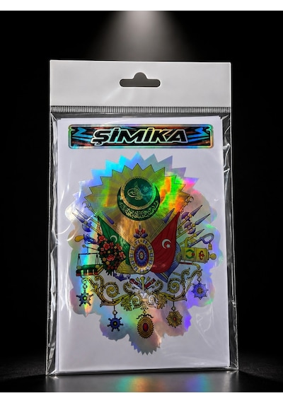 Osmanlı Tuğra Hologram 10x15 Cm Kaliteli Baskı Stıcker 10 Takim Etıket