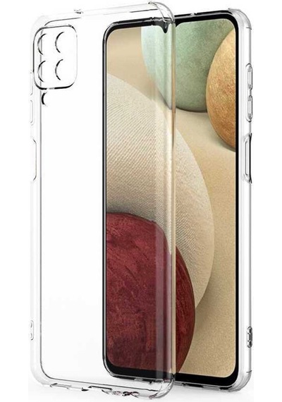 Logis Samsung Galaxy Uyumlu A12 Kılıf Süper Silikon Şeffaf Şeffaf