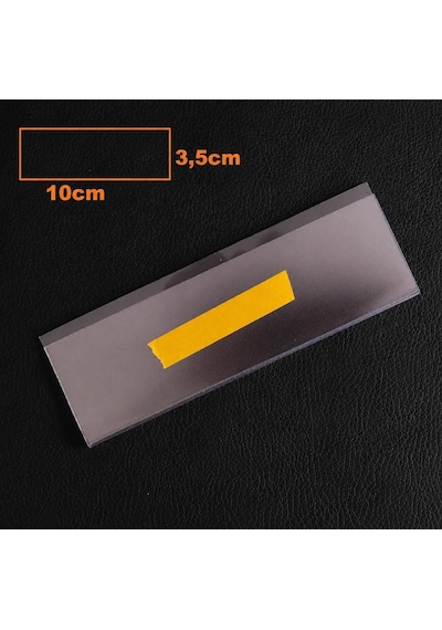 Yapışkanlı Mat Çift Katlı Etiketlik Mat Y1035 10 X 3,5 Cm - 40 Adet Çok Renkli
