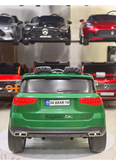 Audi Akülü Araba 0-6 Yaş Özel Plaka Hediye Yeşil