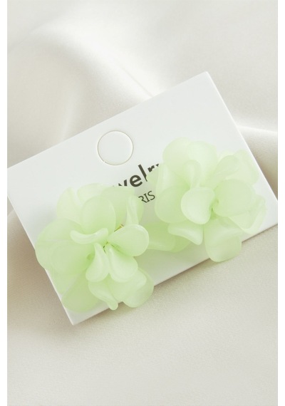 Çiçek - 188 - Plastik - Csmo-tex - Küpe Yeşil