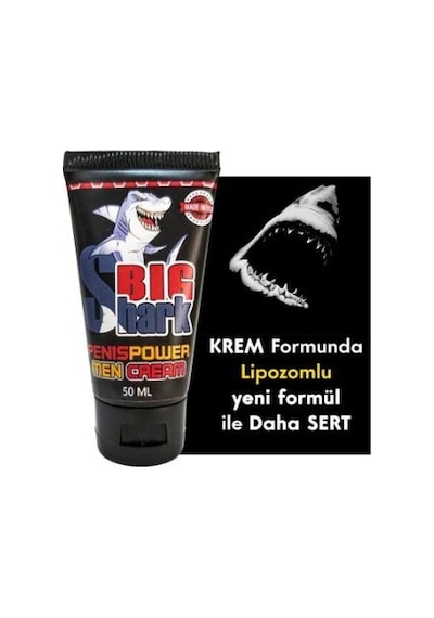 Asimox Bigshark Peniis Power Men Cream 50ml/lıpozomlu Formül Ile Daha Sert