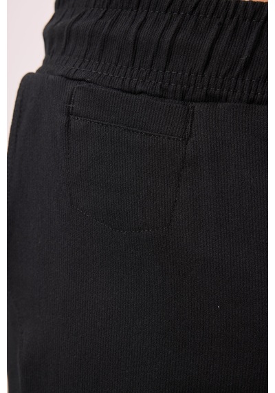 Tommylife Siyah Standart Fit Dokuma Hafif Esnek Chino Erkek Pantolon - 82177 Siyah