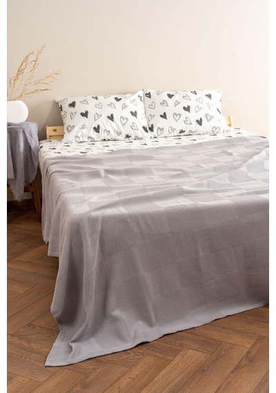 Serenıty 160x220 Tek Kişilik Pike Gri